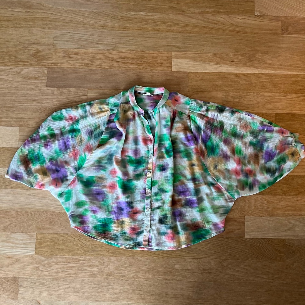 Pilcro Multicolor Tie-Dye Blouse